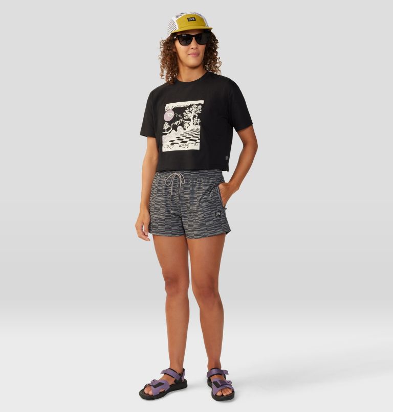 Women's By Marina Inoue Boxy Crop Short Sleeve, Color: Black, image 7