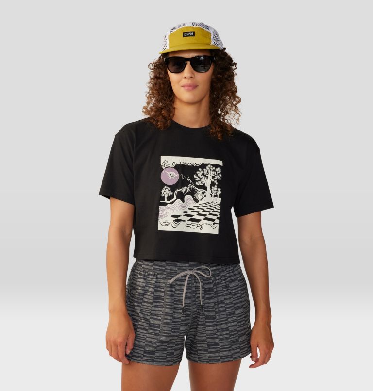 Women's By Marina Inoue Boxy Crop Short Sleeve, Color: Black, image 8