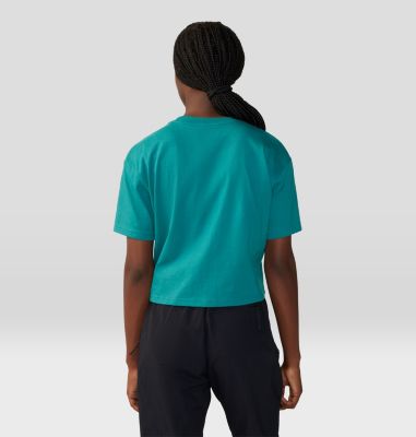 Women's By Marina Inoue Boxy Crop Short Sleeve, Color: Wintermint, image 2