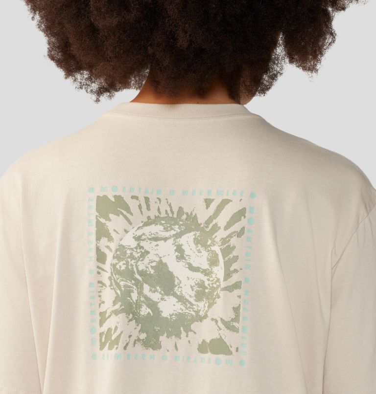 Women's Tie Dye Earth Boxy Short Sleeve, Color: Wild Oyster, image 5