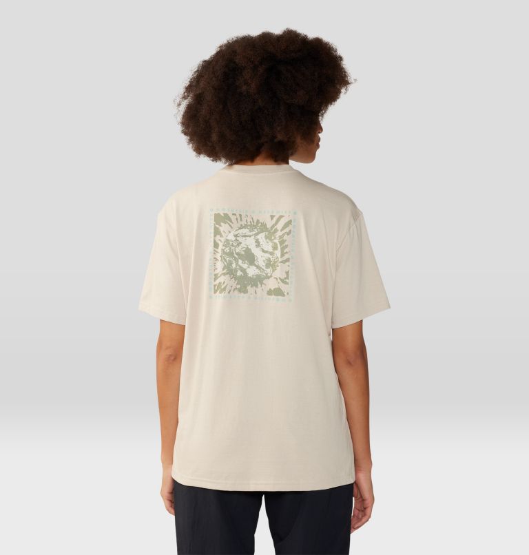 Women's Tie Dye Earth Boxy Short Sleeve, Color: Wild Oyster, image 2