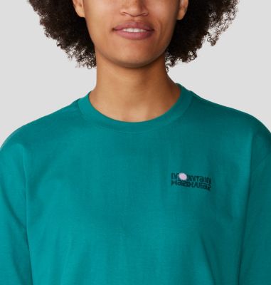 Women's Tie Dye Earth Boxy Short Sleeve, Color: Wintermint, image 4