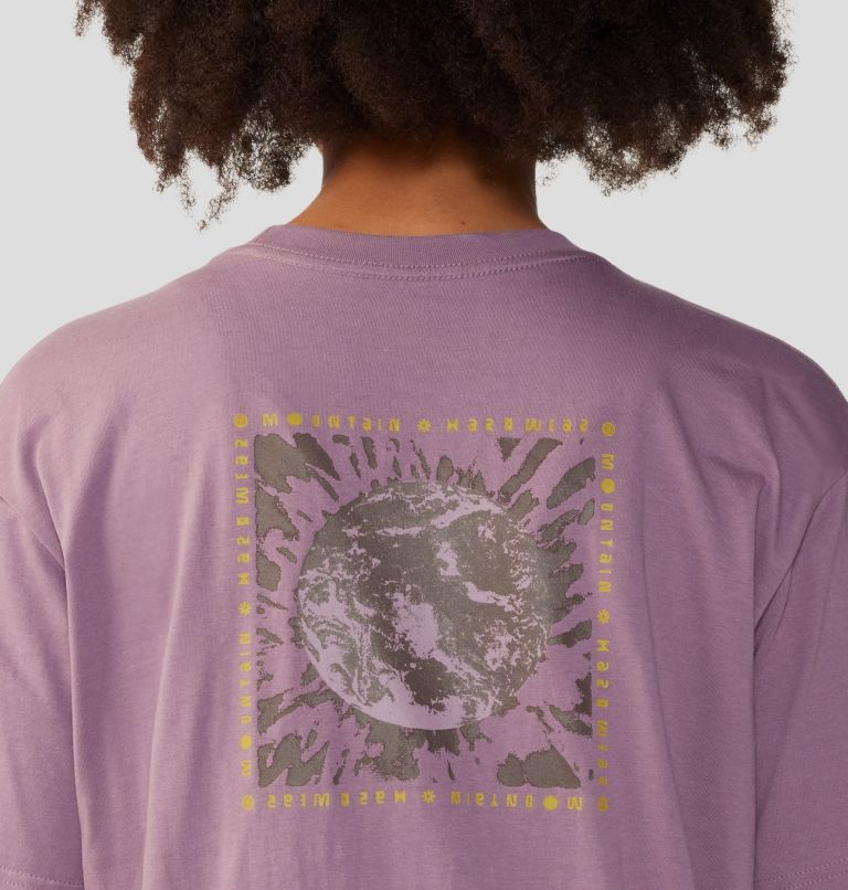 Women's Tie Dye Earth Boxy Short Sleeve, Color: Dark Daze, image 5