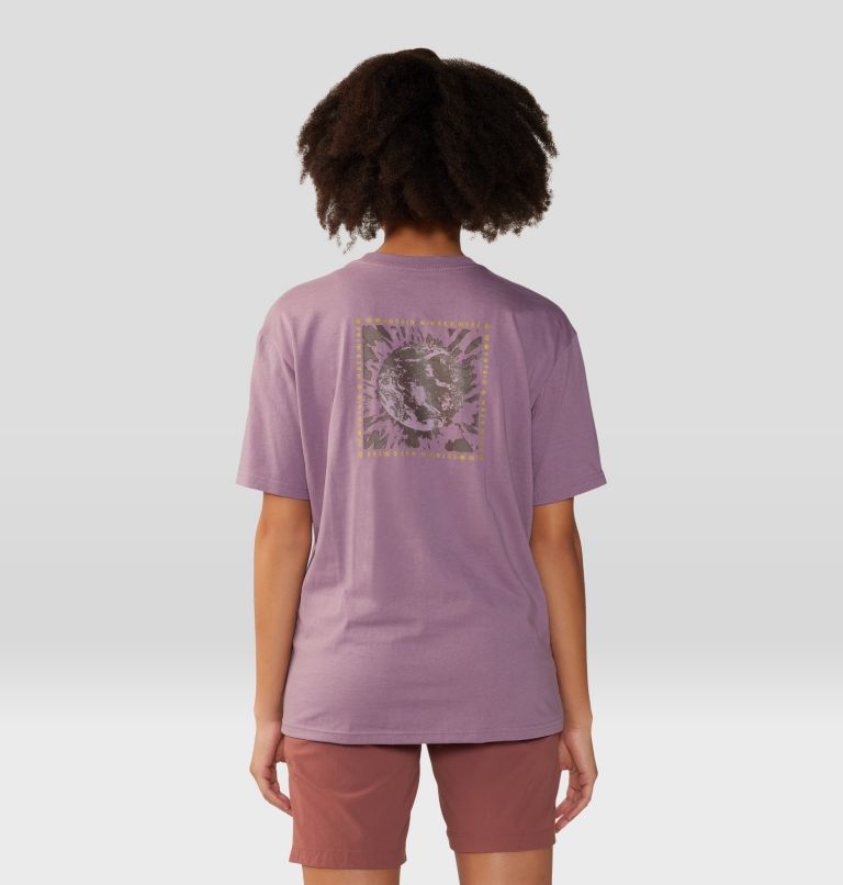Women's Tie Dye Earth Boxy Short Sleeve, Color: Dark Daze, image 2