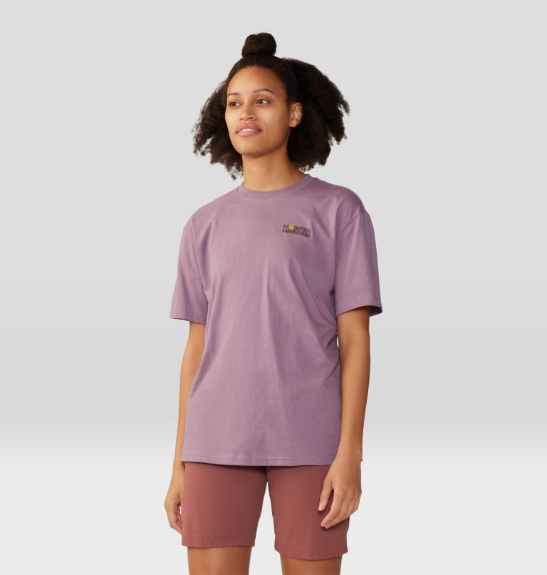 Women's Tie Dye Earth Boxy Short Sleeve, Color: Dark Daze, image 1