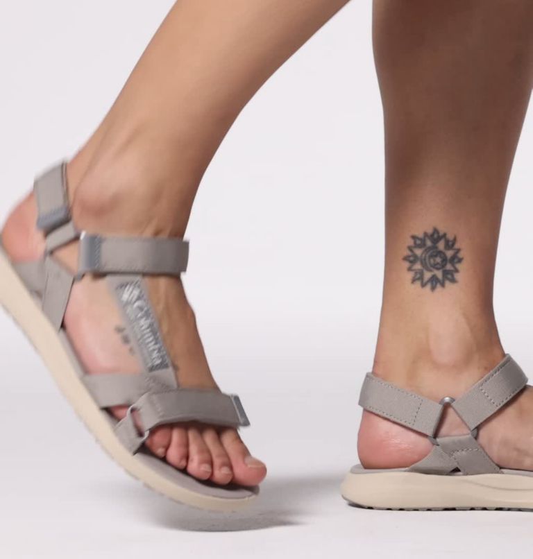 Women's Globetrot Sandal, Color: Flint Grey, Sea Salt