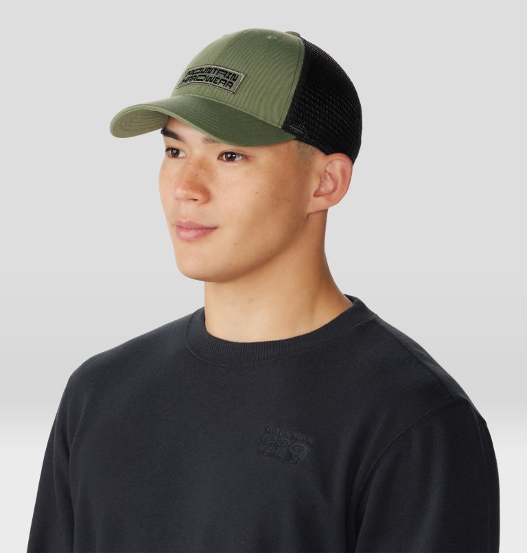 Typography Trucker Hat, Color: Combat Green, image 8