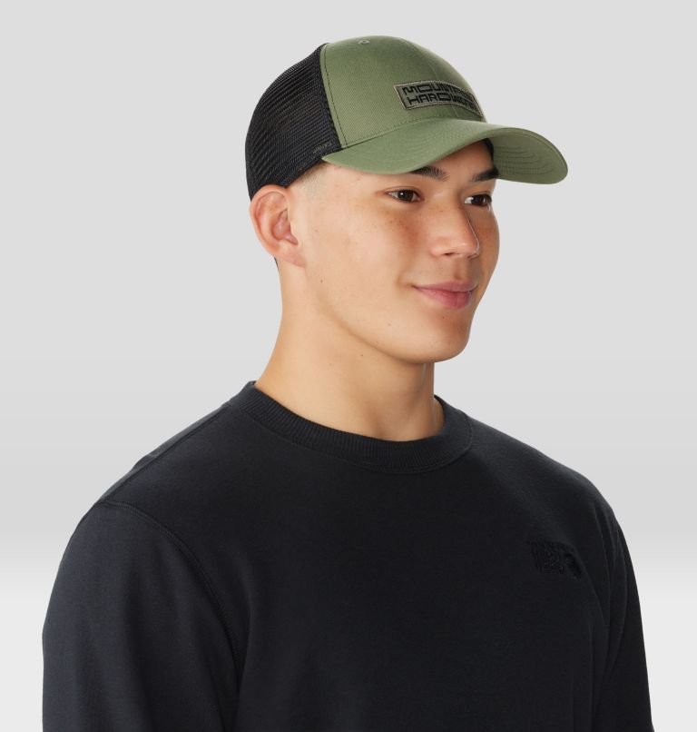 Thumbnail: Typography Trucker Hat, Color: Combat Green, image 10
