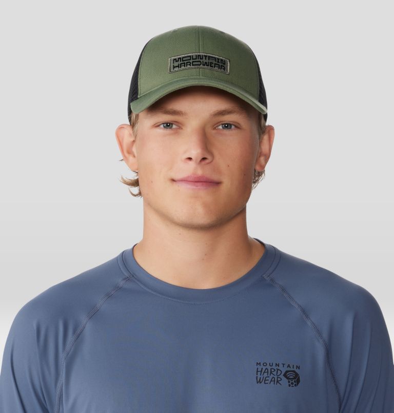 Typography Trucker Hat, Color: Combat Green, image 1