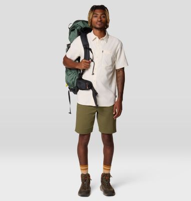 Men's Trail Sender Short Sleeve, Color: Stone, image 6