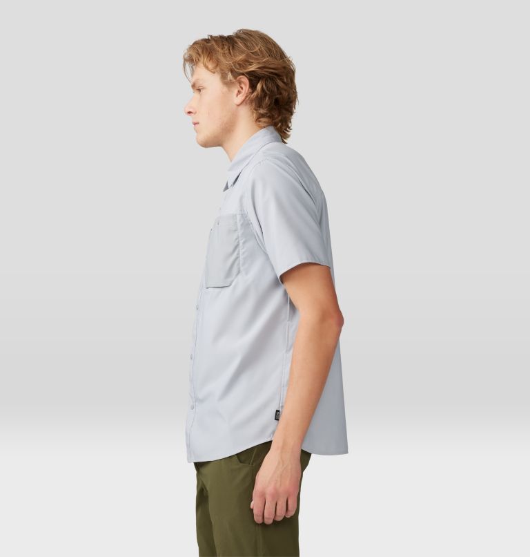 Men's Trail Sender Short Sleeve, Color: Glacial, Chalice, image 3
