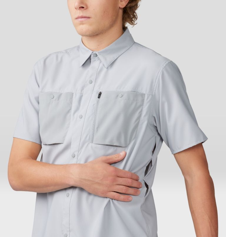 Men's Trail Sender Short Sleeve, Color: Glacial, Chalice, image 5