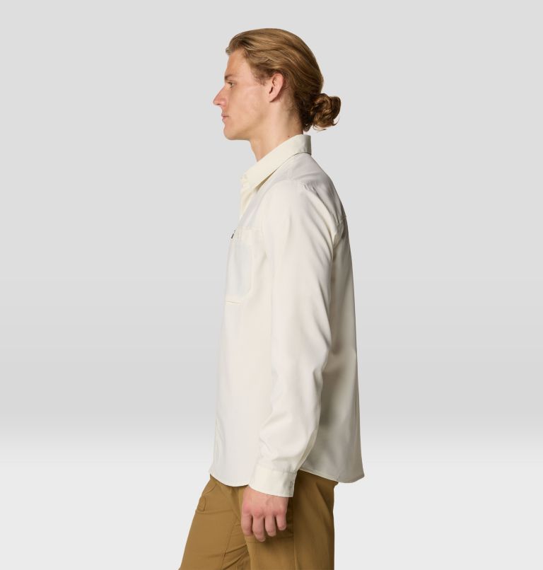 Men's Trail Sender Long Sleeve, Color: Stone, image 3