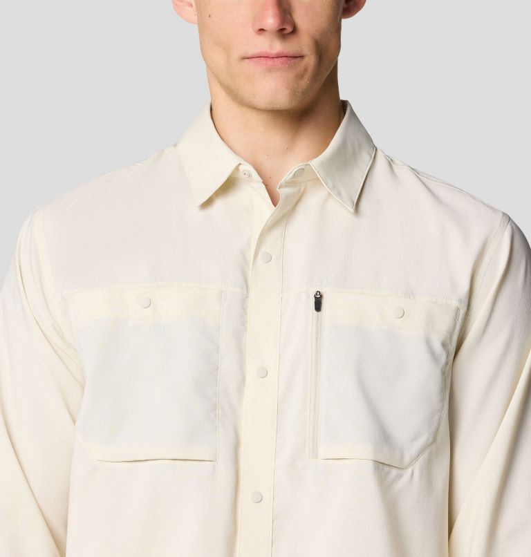 Men's Trail Sender Long Sleeve, Color: Stone, image 4