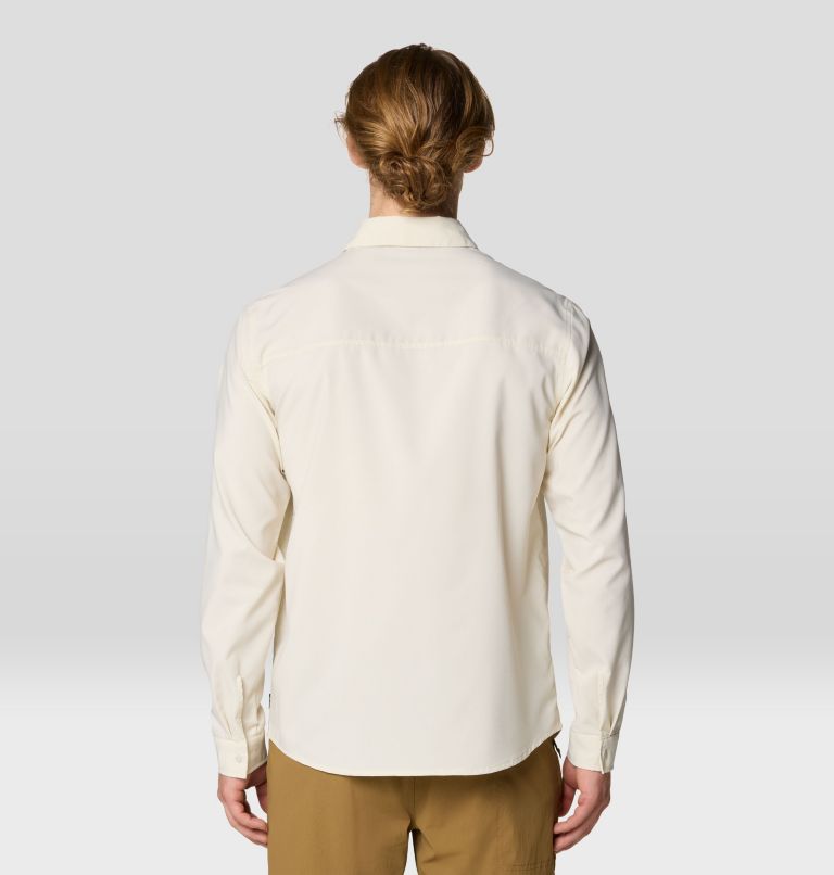 Men's Trail Sender Long Sleeve, Color: Stone, image 2
