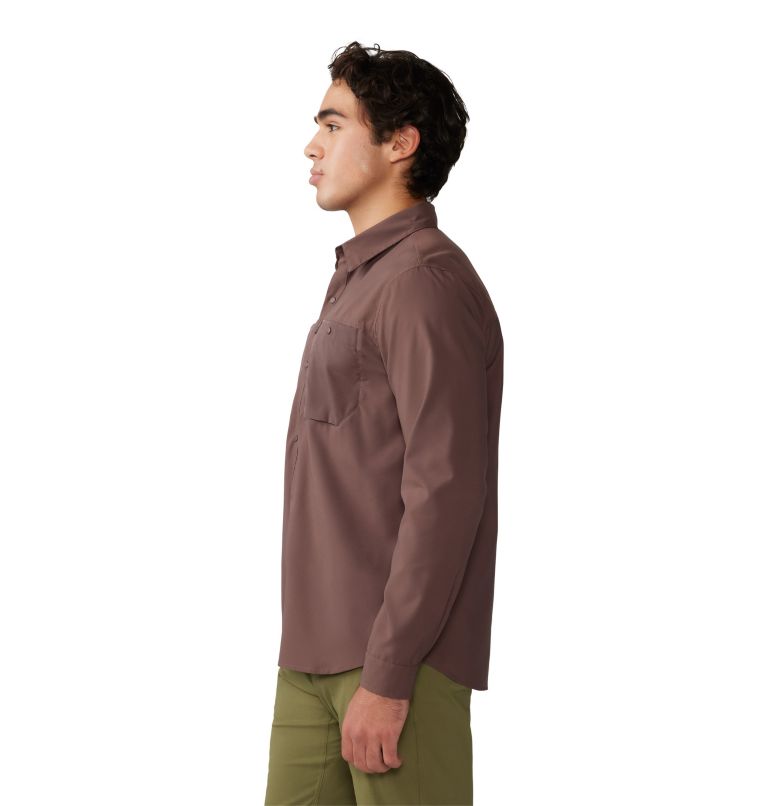Thumbnail: T-shirt à manches longues Trail Sender Homme, Color: Carob, image 3