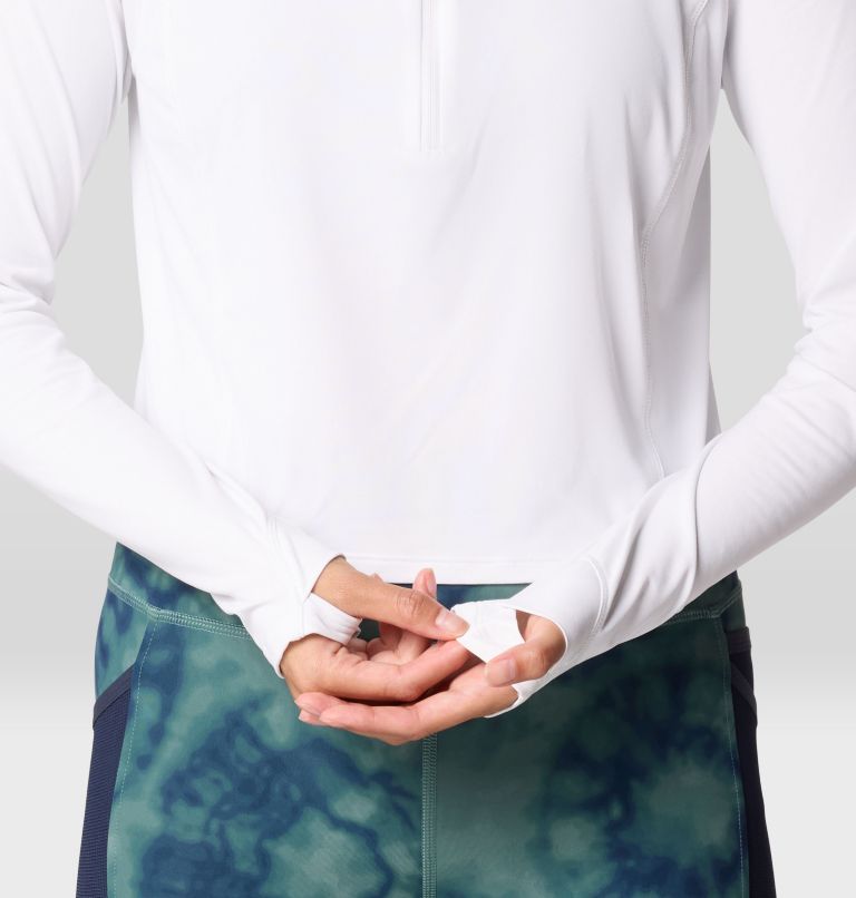 Women's Crater Lake Crop Zip, Color: Fogbank, image 5