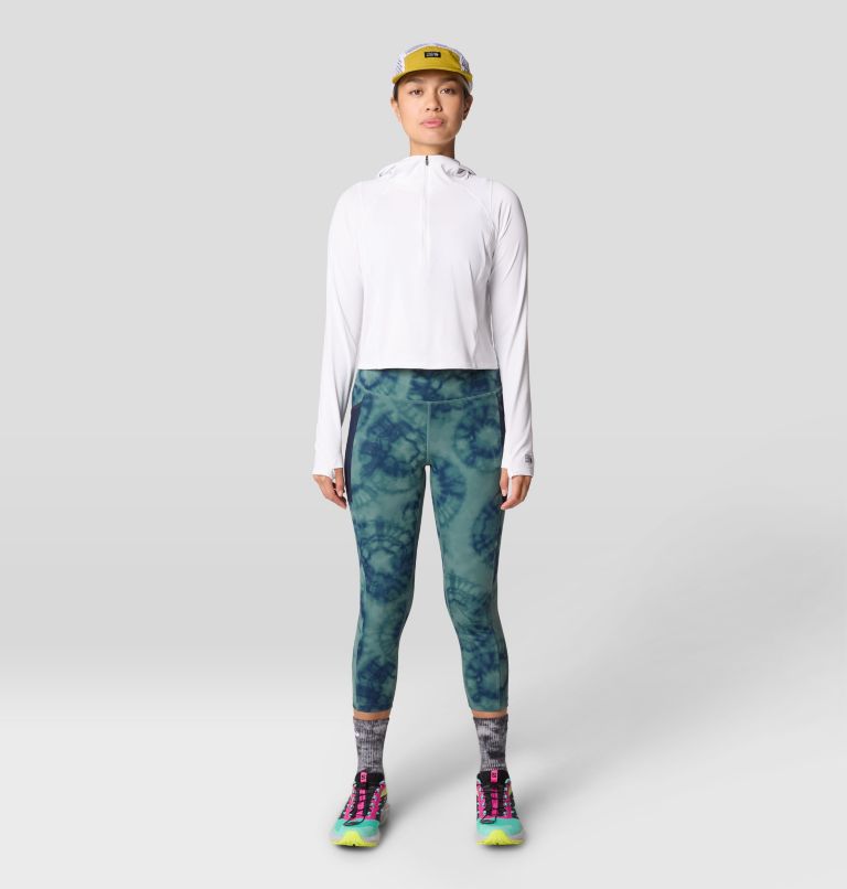 Women's Crater Lake Crop Zip, Color: Fogbank, image 6