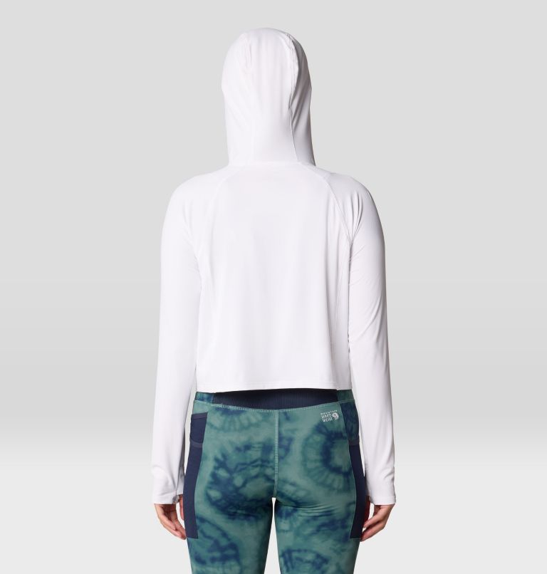 Women's Crater Lake Crop Zip, Color: Fogbank, image 2