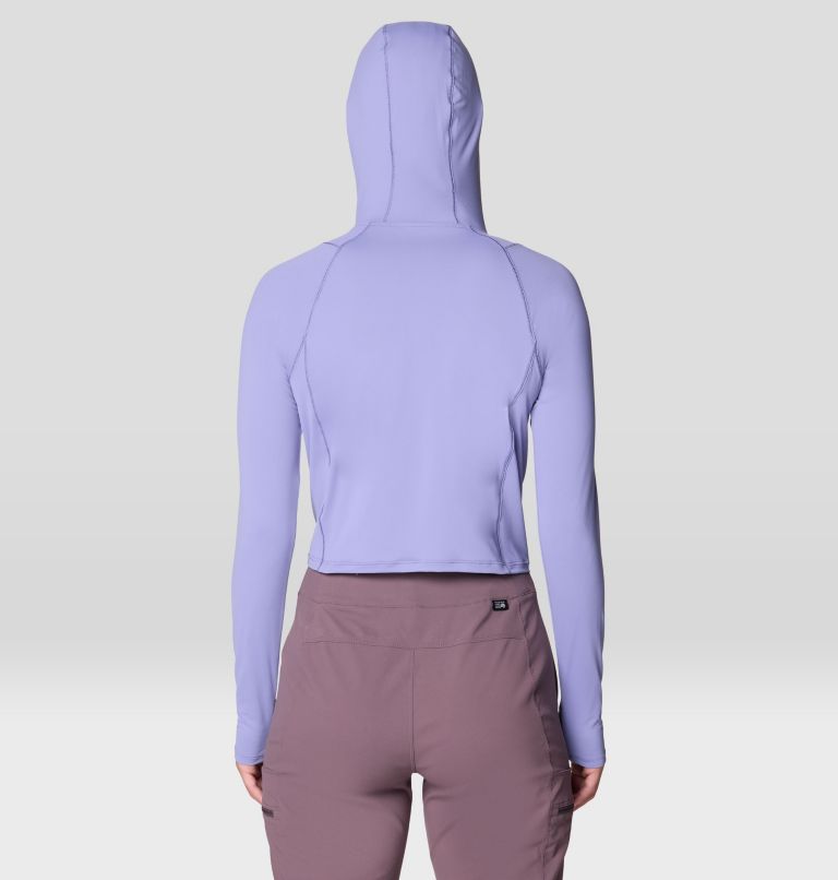 Women's Crater Lake Crop Zip, Color: Avid, image 2