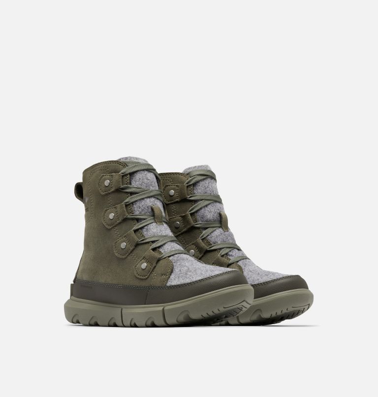 Sorel women's explorer joan waterproof suede boots online