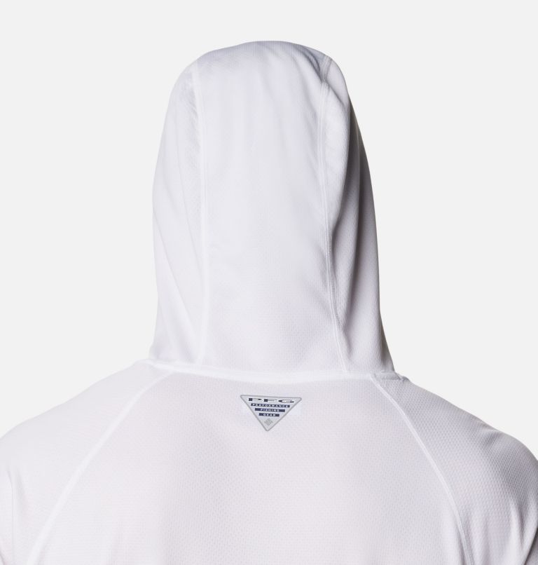 Men's PFG Solar Stream Hoodie, Color: White, image 5