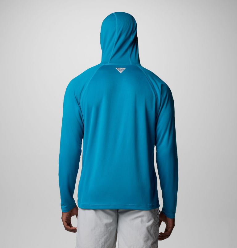 Men's PFG Solar Stream Hoodie, Color: Blue Echo, image 3
