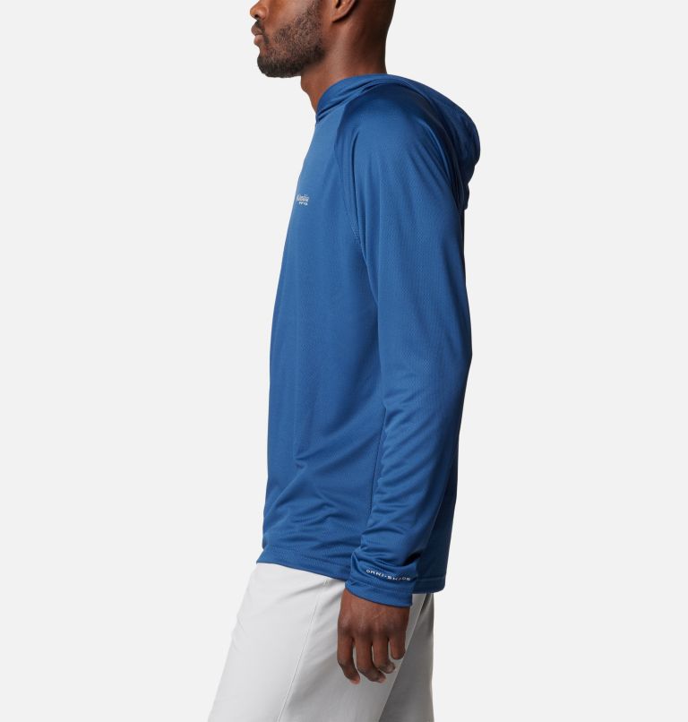 Men's PFG Solar Stream Hoodie, Color: Carbon, image 3