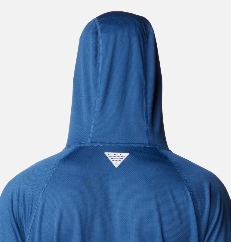 Men's PFG Solar Stream Hoodie, Color: Carbon, image 5