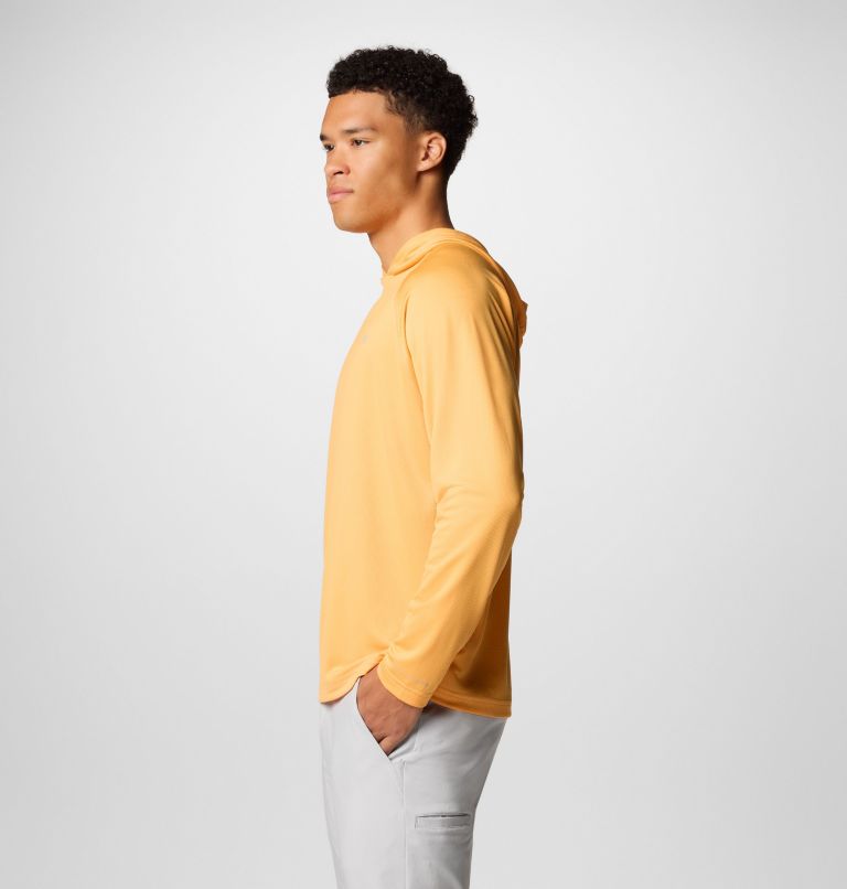 Men's PFG Solar Stream Hoodie, Color: Summer Orange, image 4