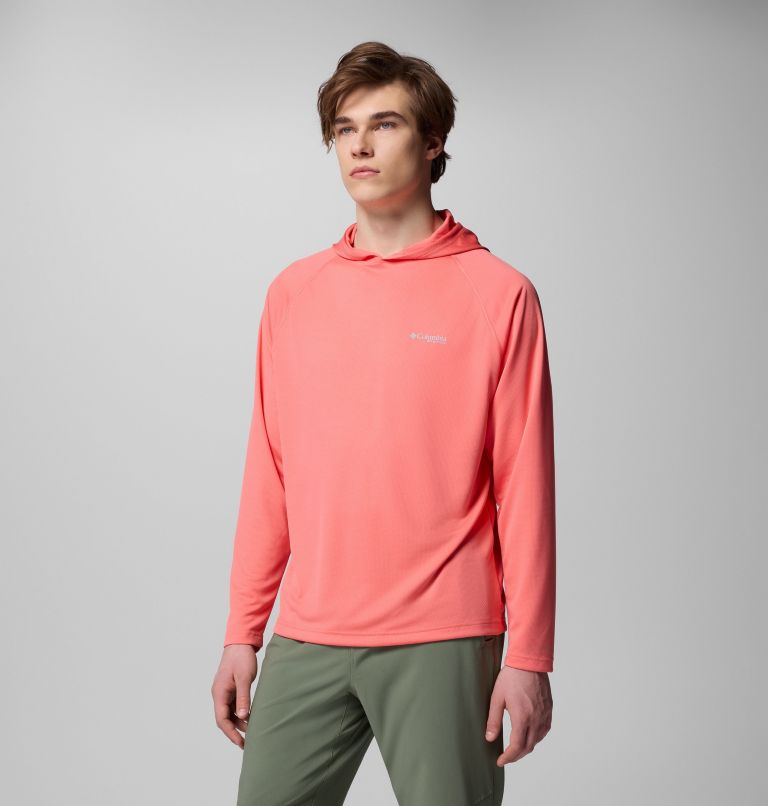 Men's PFG Solar Stream Hoodie, Color: Melonade, image 4