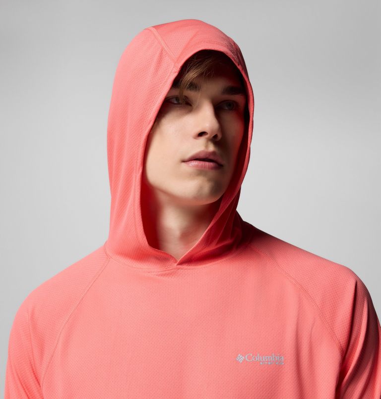 Men's PFG Solar Stream Hoodie, Color: Melonade, image 5