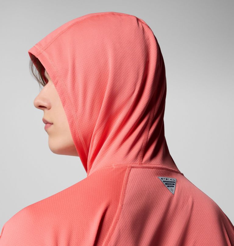 Men's PFG Solar Stream Hoodie, Color: Melonade, image 6