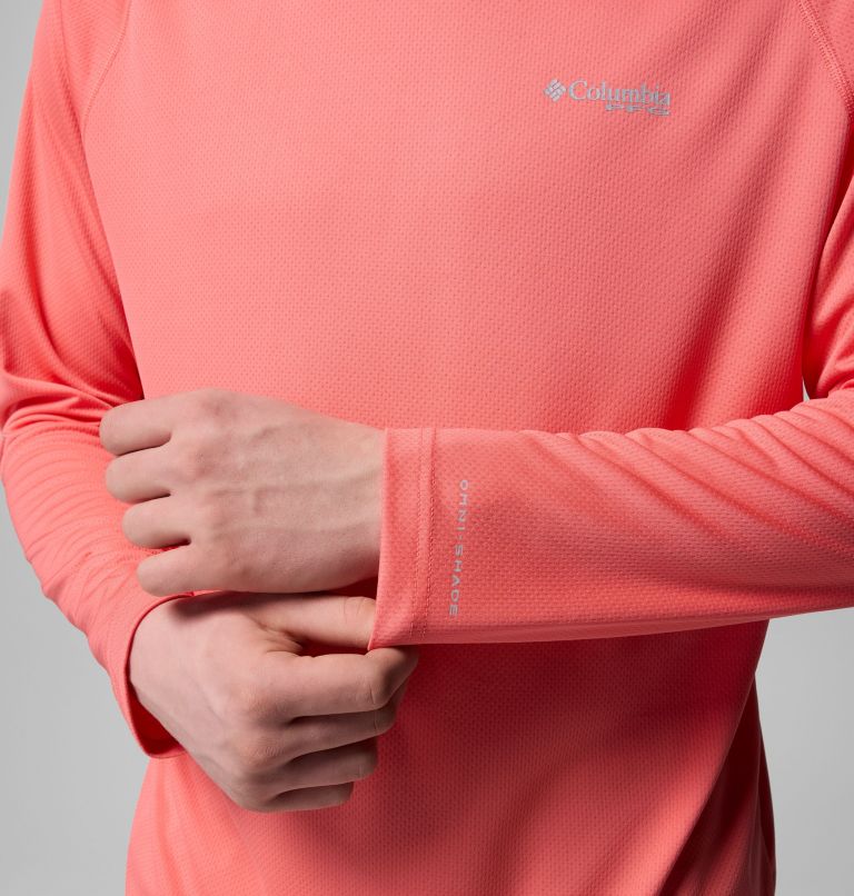 Men's PFG Solar Stream Hoodie, Color: Melonade, image 7
