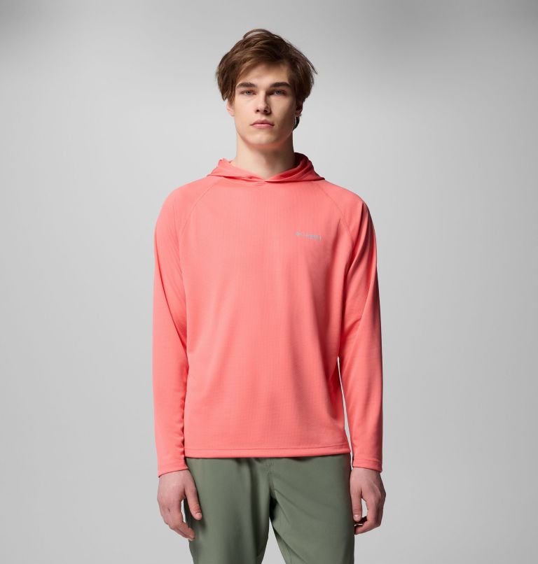 Men's PFG Solar Stream Hoodie, Color: Melonade, image 1
