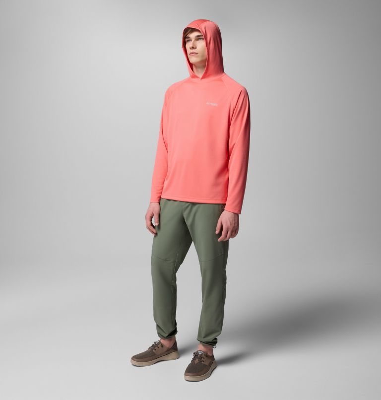 Men's PFG Solar Stream Hoodie, Color: Melonade, image 2