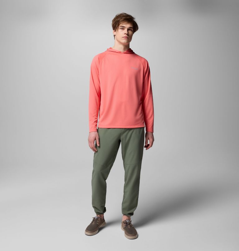 Men's PFG Solar Stream Hoodie, Color: Melonade, image 8