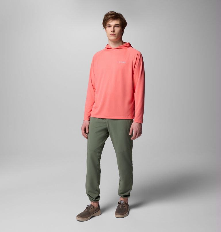 Men's PFG Solar Stream Hoodie, Color: Melonade, image 9