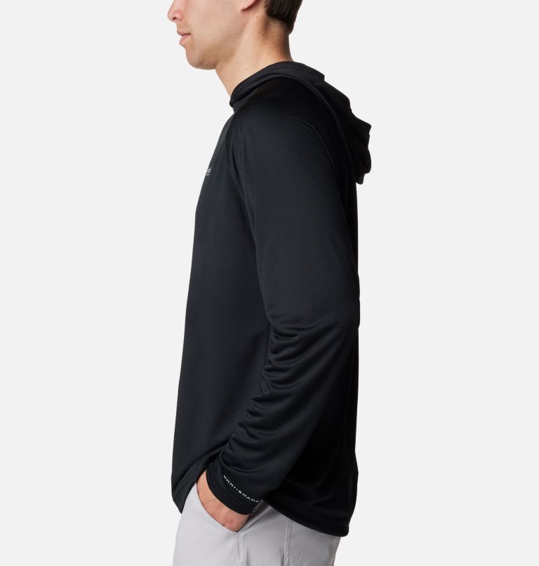 Men's PFG Solar Stream Hoodie - Tall, Color: Black, image 3