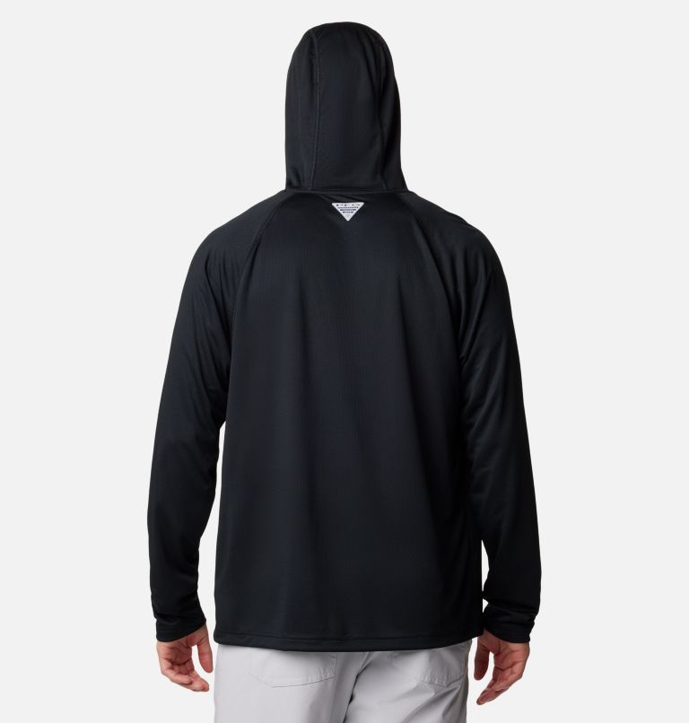 Men's PFG Solar Stream Hoodie - Tall, Color: Black, image 2