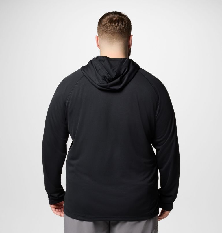 Men's PFG Solar Stream Hoodie - Big, Color: Black, image 3