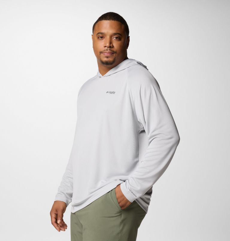 Men's PFG Solar Stream Hoodie - Big, Color: Cool Grey, image 4