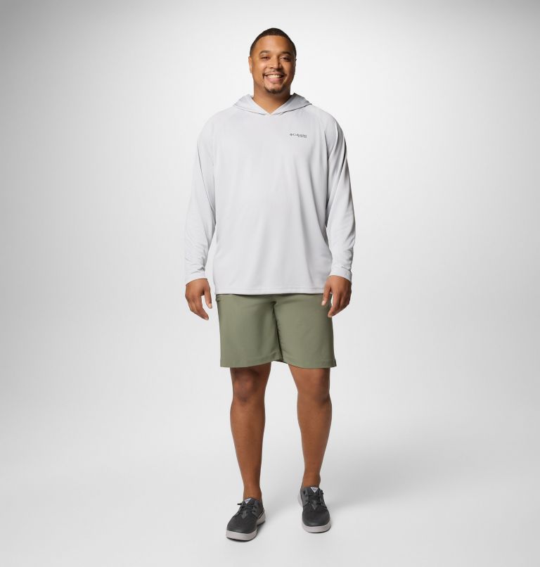 Men's PFG Solar Stream Hoodie - Big, Color: Cool Grey, image 2