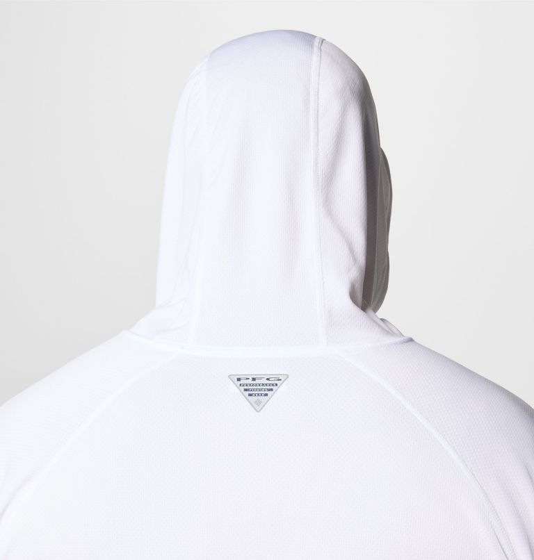 Men's PFG Solar Stream Hoodie - Big, Color: White, image 6