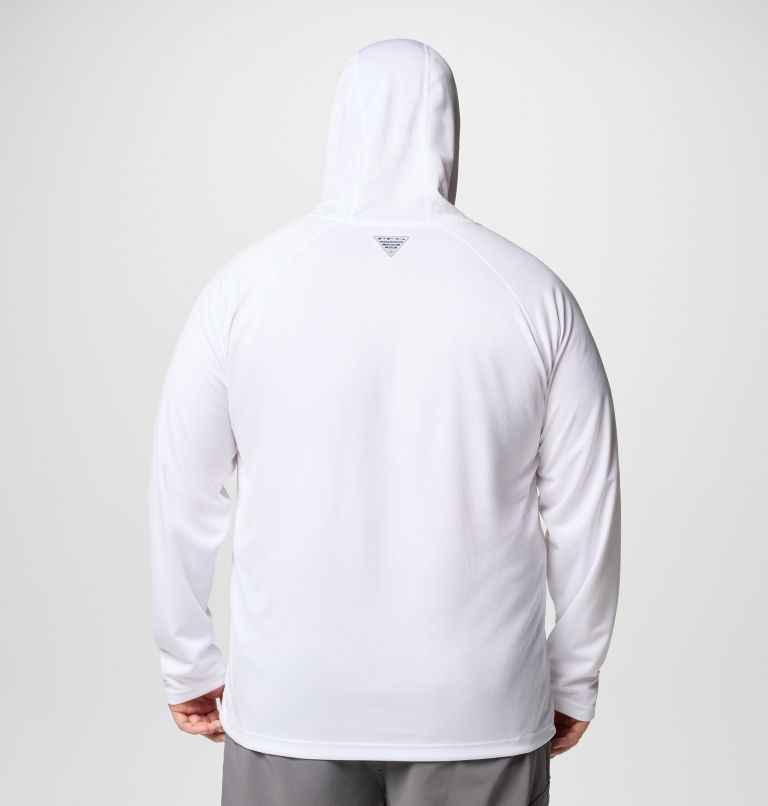 Men's PFG Solar Stream Hoodie - Big, Color: White, image 3