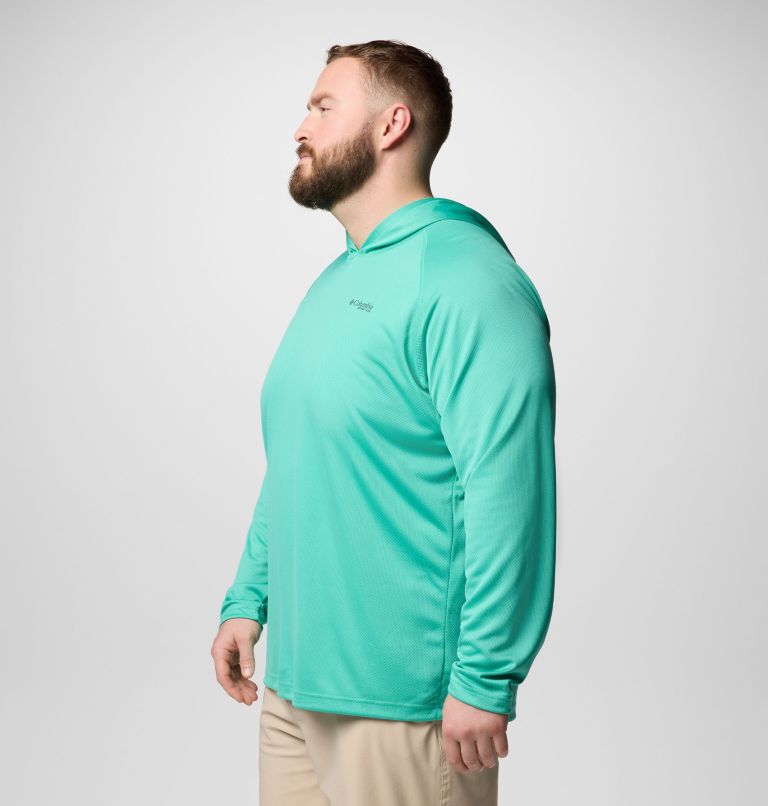 Men's PFG Solar Stream Hoodie - Big, Color: Glaze Green, image 4