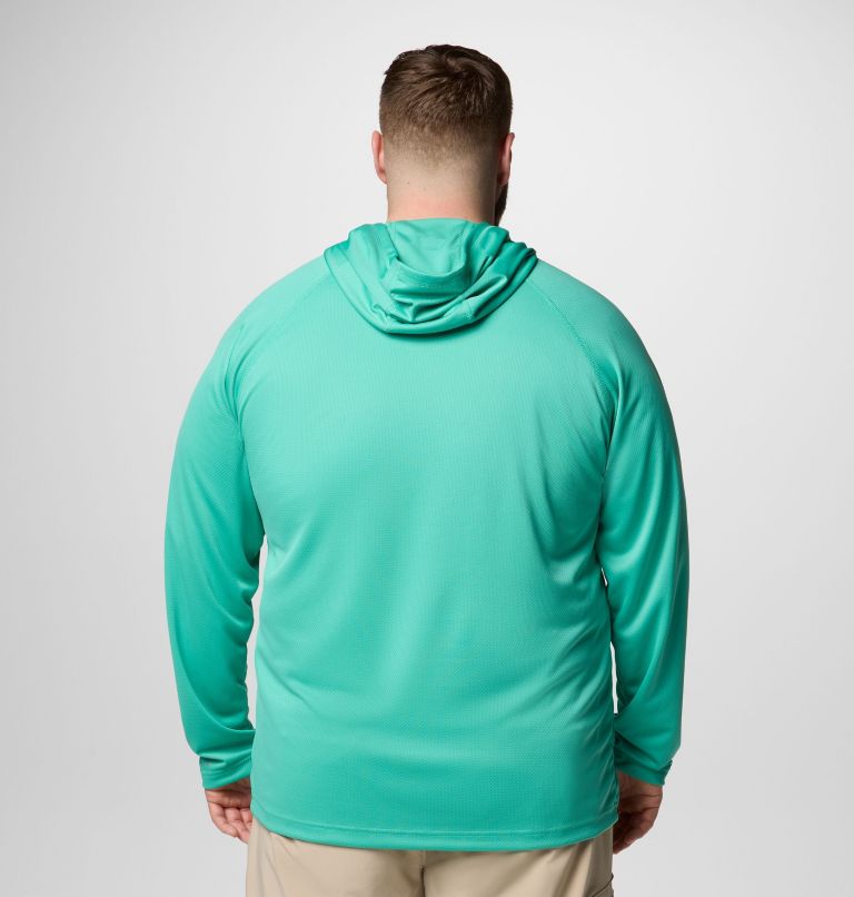 Men's PFG Solar Stream Hoodie - Big, Color: Glaze Green, image 3
