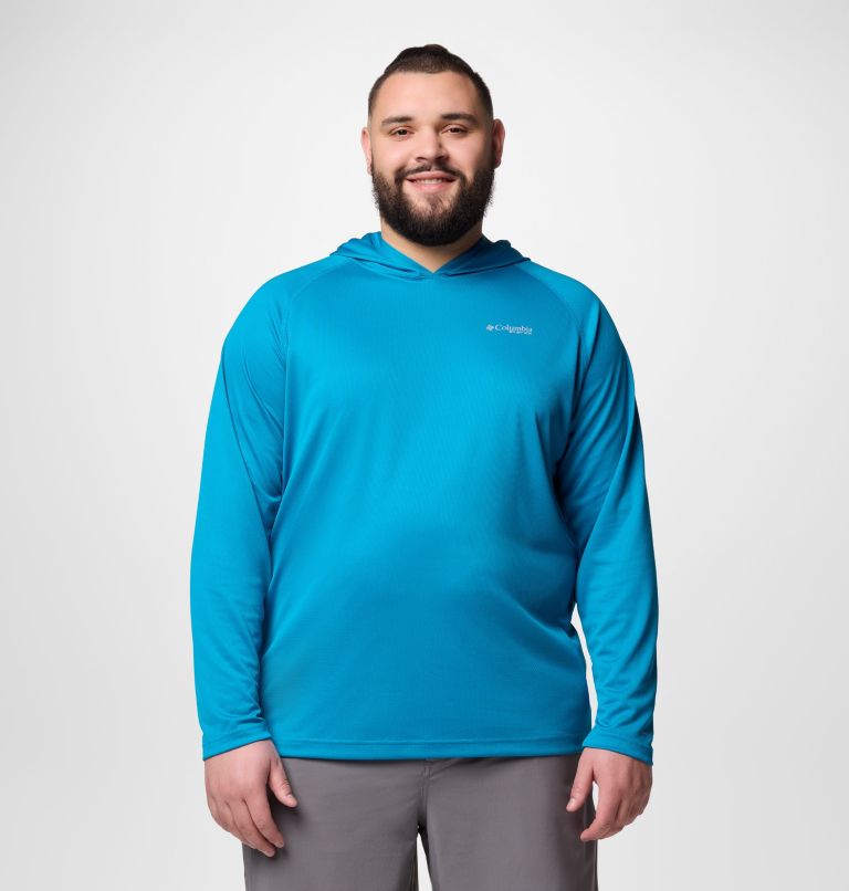 Men's PFG Solar Stream Hoodie - Big, Color: Blue Echo, image 1