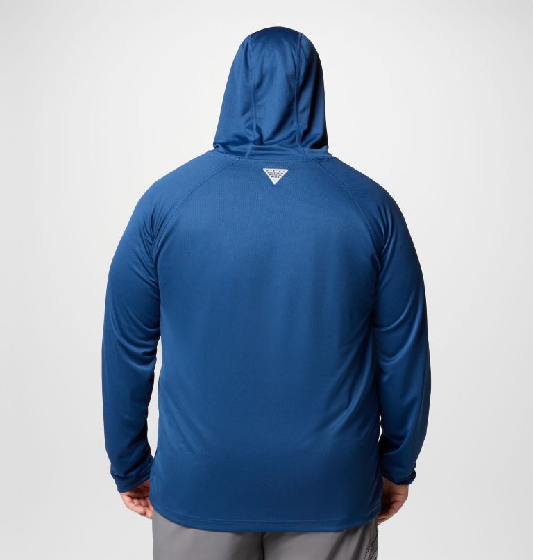 Men's PFG Solar Stream Hoodie - Big, Color: Carbon, image 3