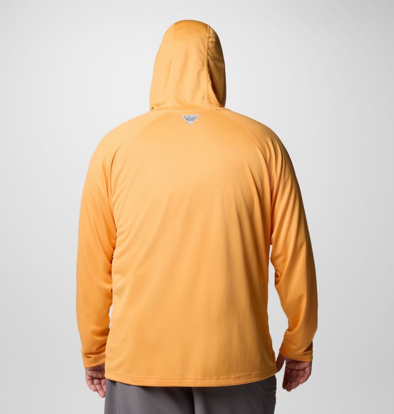 Men's PFG Solar Stream Hoodie - Big, Color: Summer Orange, image 3